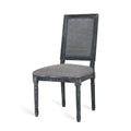 Dining Chair Grey Fabric