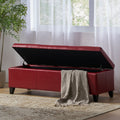 Glouster Storage Ottoman V2 Red Pu