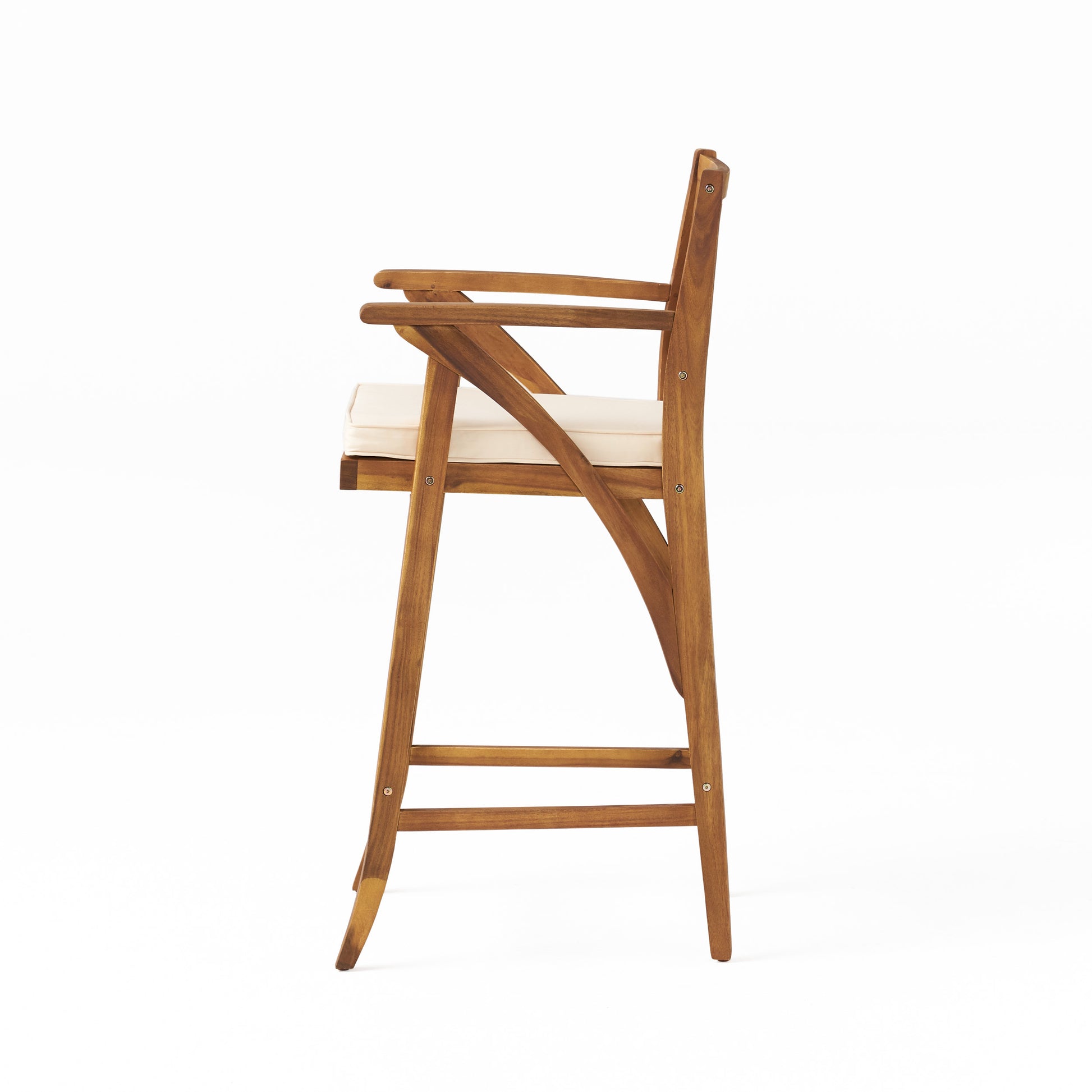 Hermosa 2Pc Barstool Brown Acacia Wood