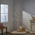 6Ft Birch Tree White Light 96Ledartificial Barkul Ip44 30V 6Wextended Line: 5M White Pvc