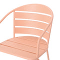 Santa Monica Bistro Set Coral Iron