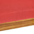 Oana Club Chair Red Wood Fabric