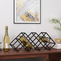 Wine Rack Black Iron