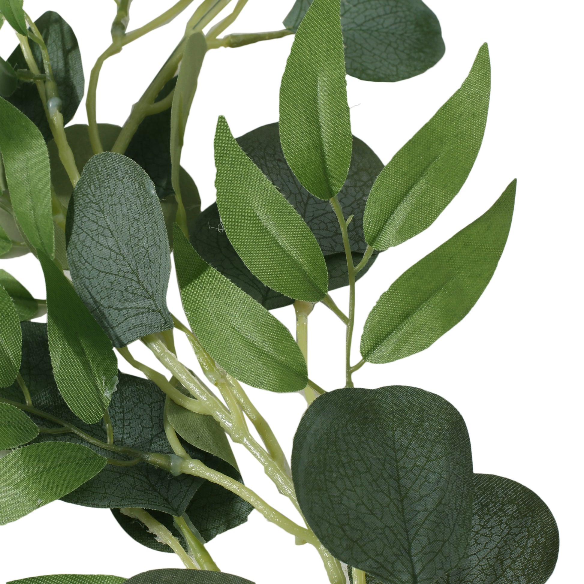 80In Eucalyptus Leaf Vines Green Plastic