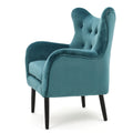 Arm Chair Teal Velvet