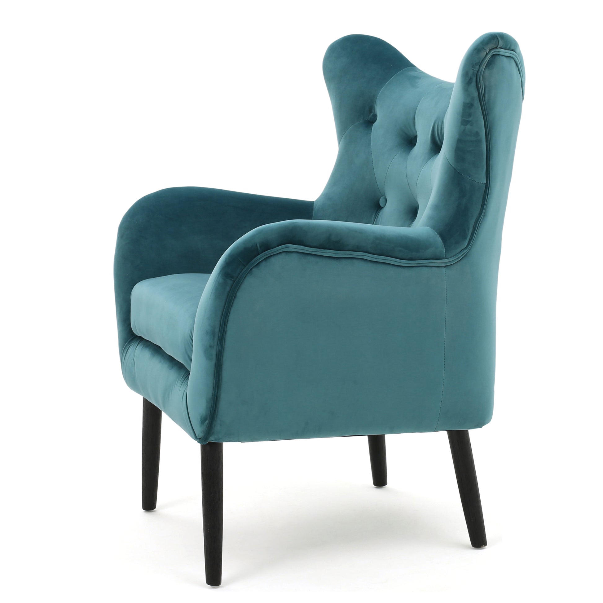 Arm Chair Teal Velvet