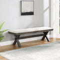 Riverdale Bench Black Black Wood