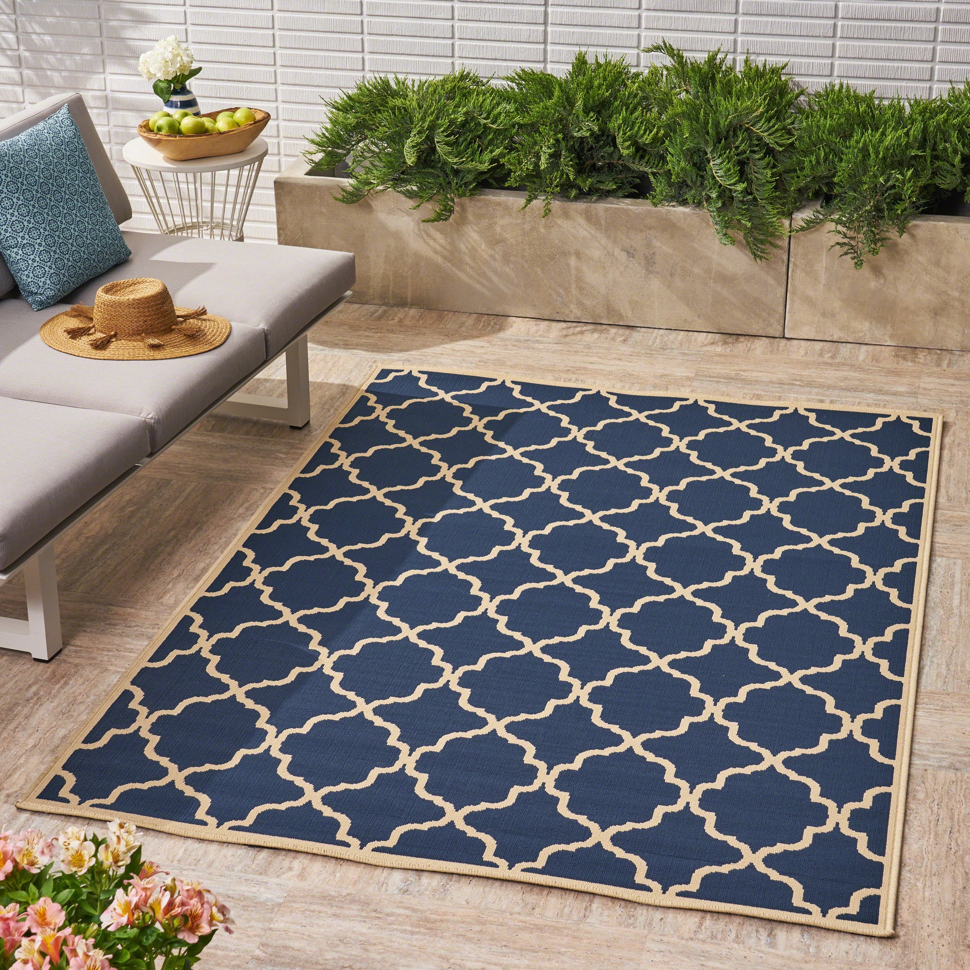 Riviera 4770L 5'3" X 7'6" Rug Navy Polypropylene