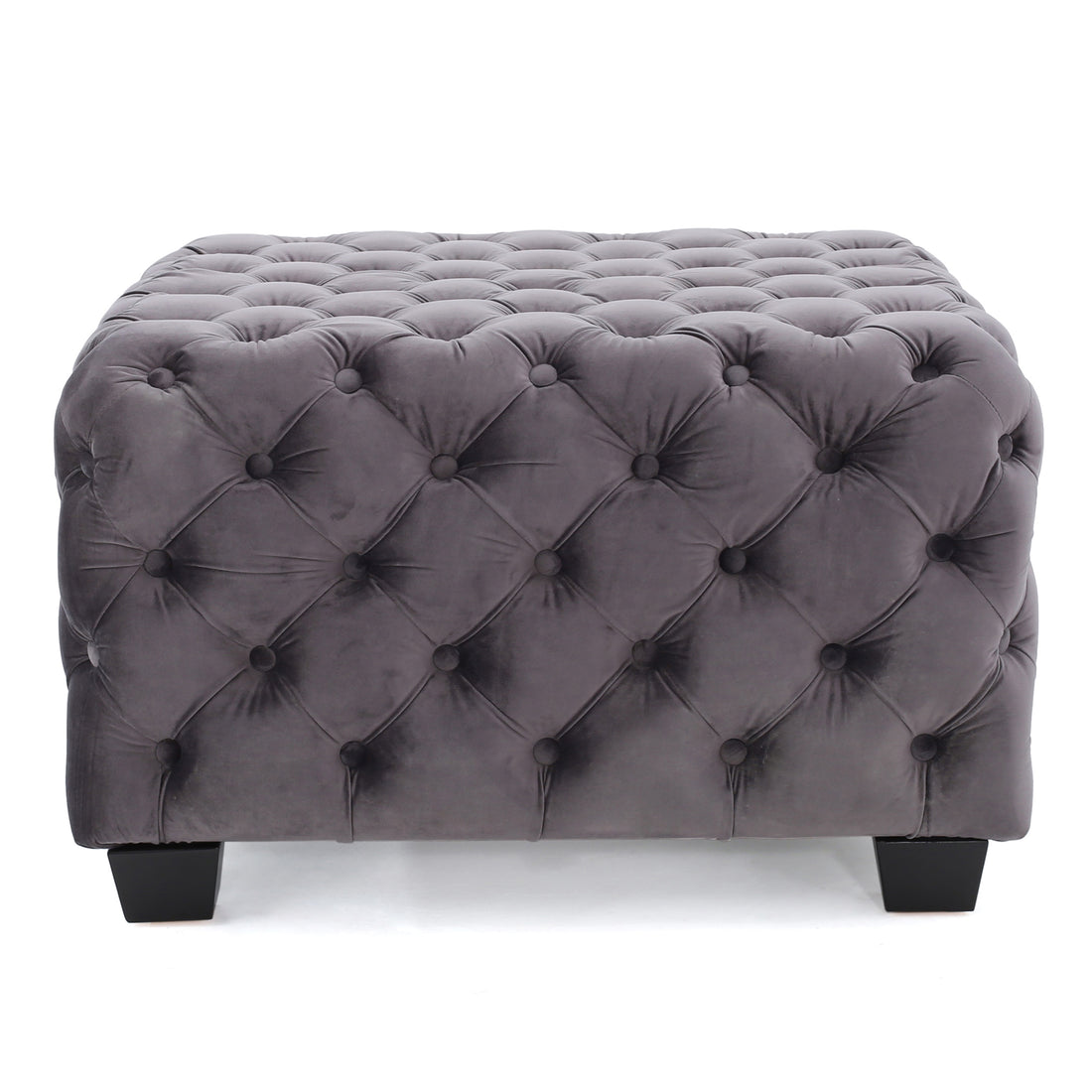 Ottoman Grey Velvet