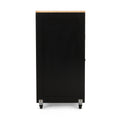 Kitchen Cart Black Wood