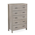 Toolless Assembly 5 Drawes Chest Oak Mdf