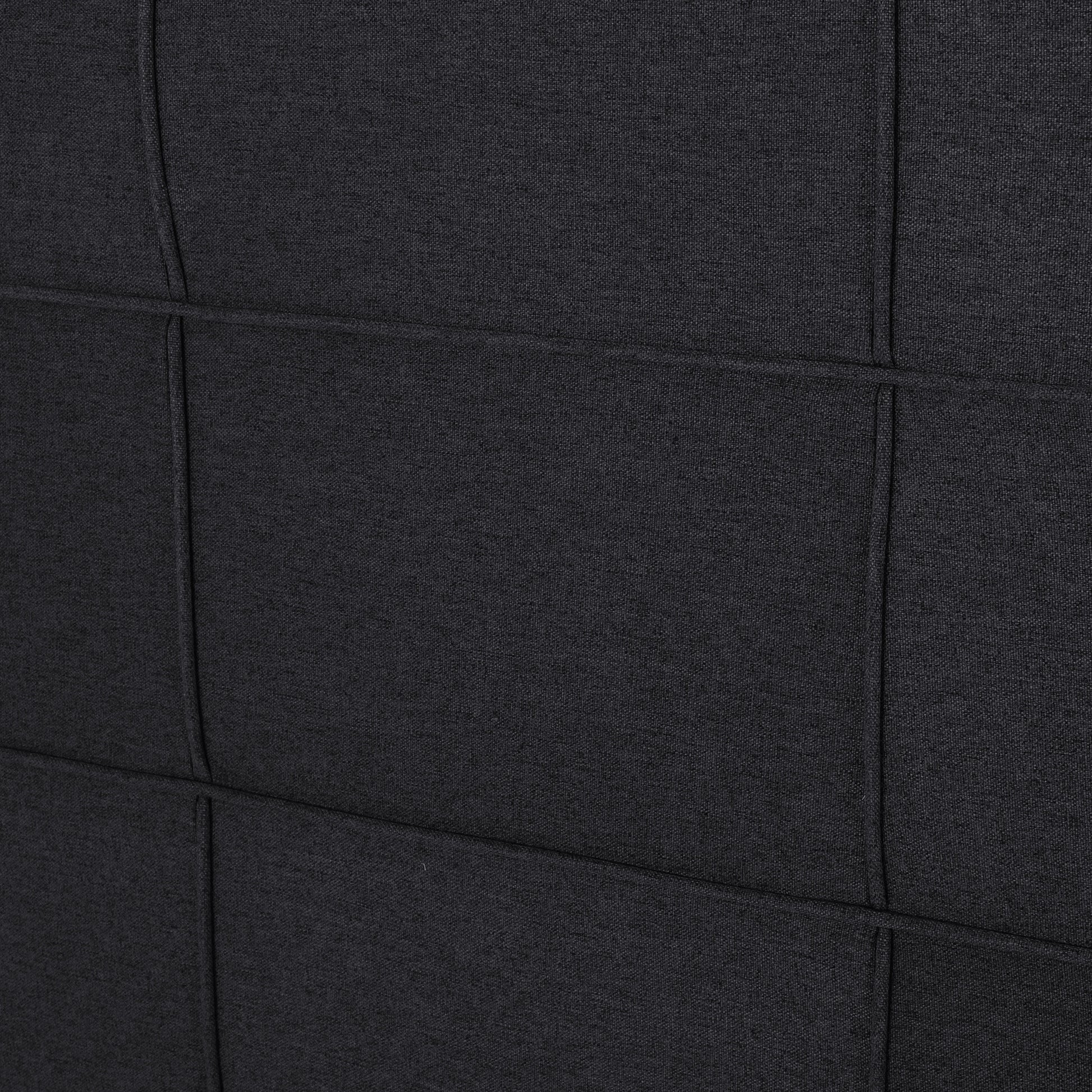 King Cal King Sized Headboard California King Black Fabric