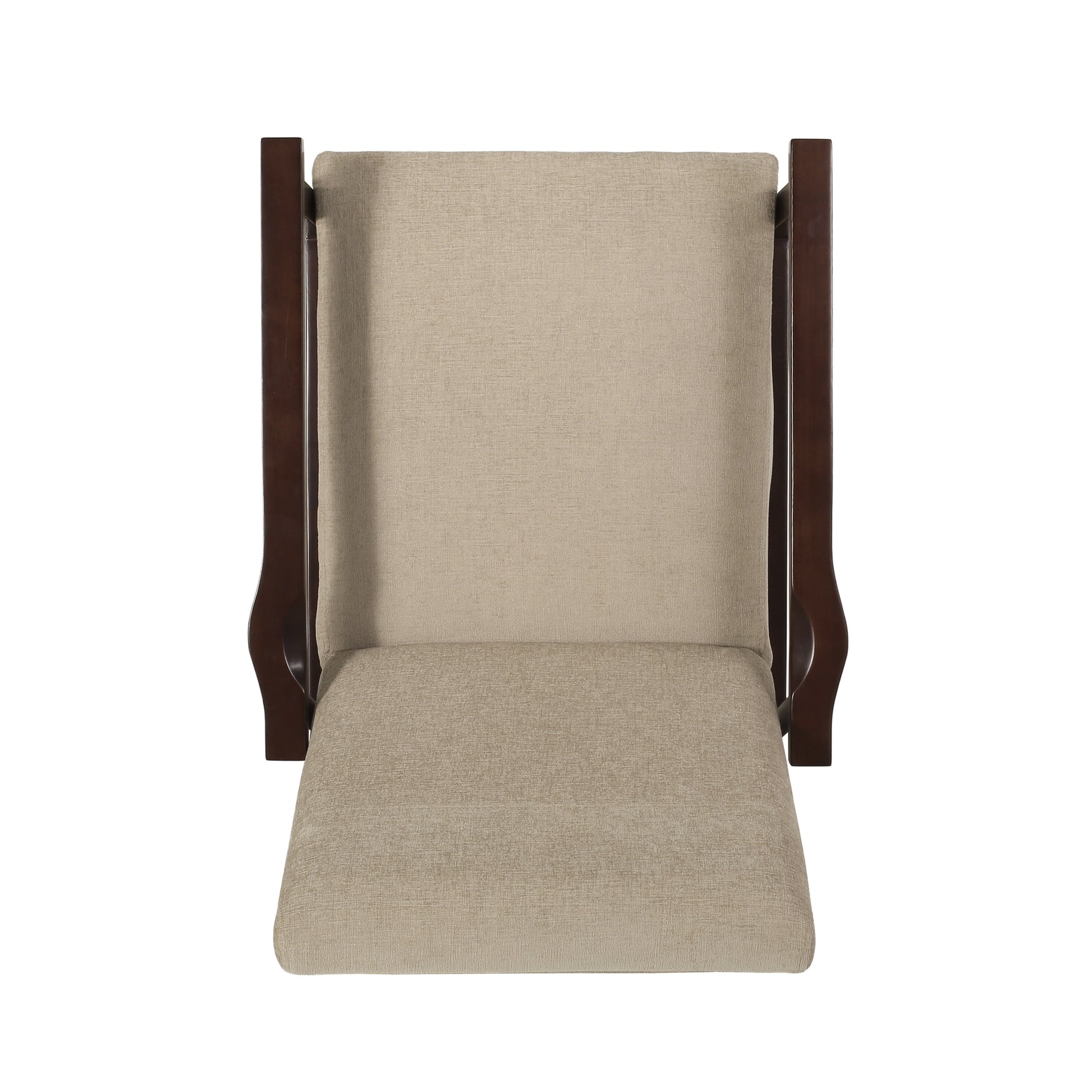 24.75'' Wide Wood Hand Manual Club Recliner Sand Fabric