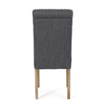 Dining Chair Mp2 Set Of 2 Charcoal Fabric