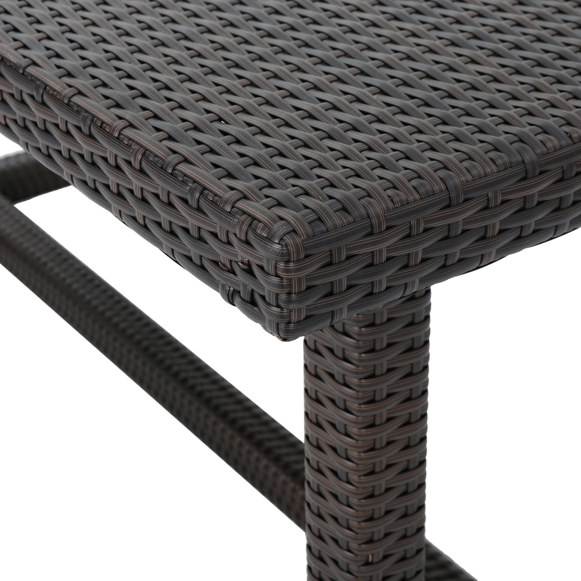 Santa Rosa Dining Table Brown Multi Rattan