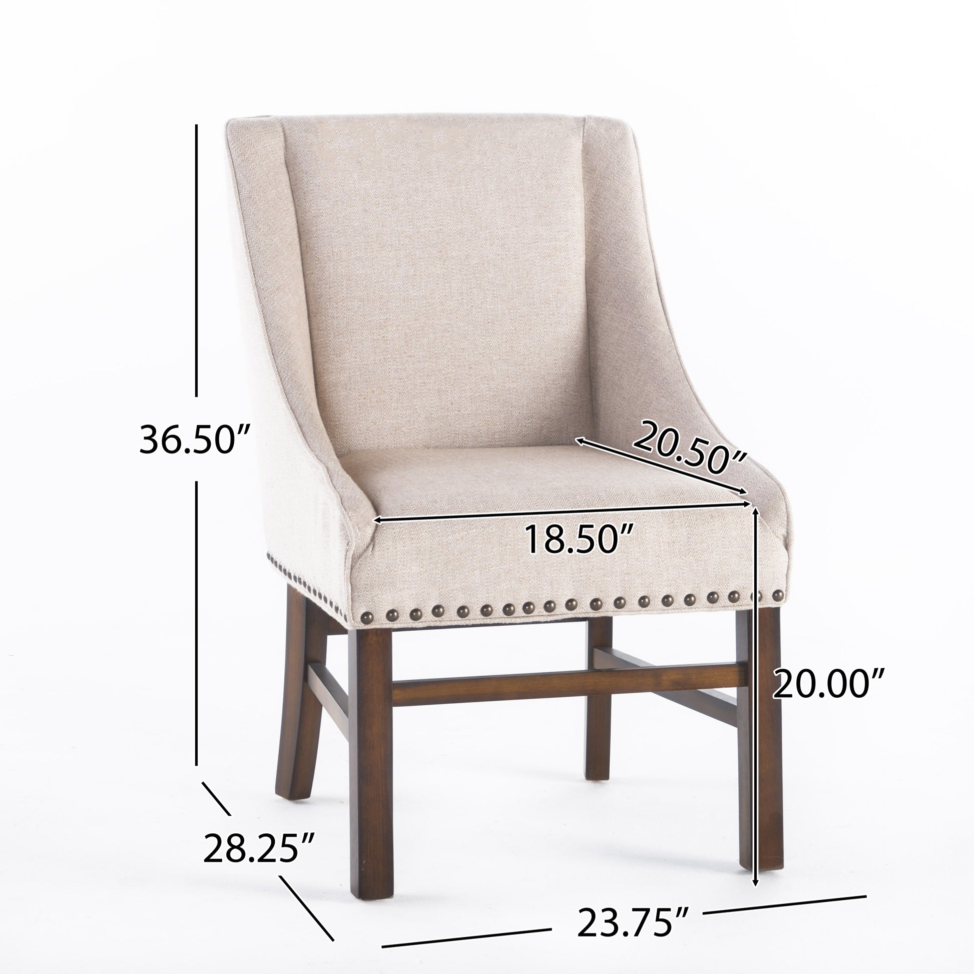 Worthington Dining Chair Natural Fabric