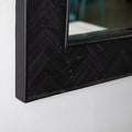 Dessingham Reclaimed Wood Mirror Black Mdf