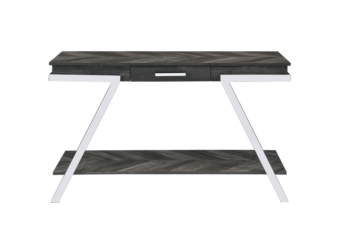 Roma Sofa Table Gray Gray Iron