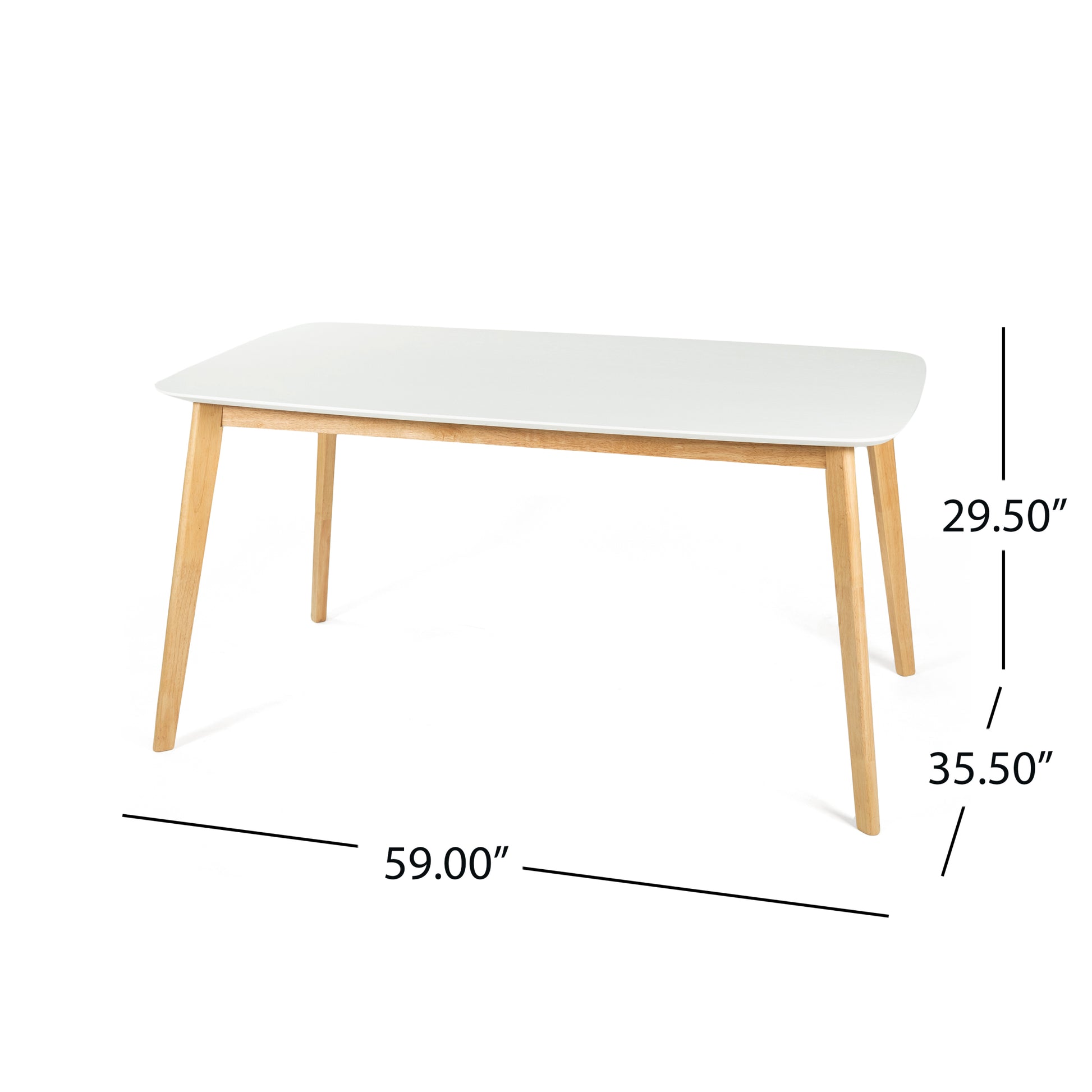 Dining Table White Oak Mdf