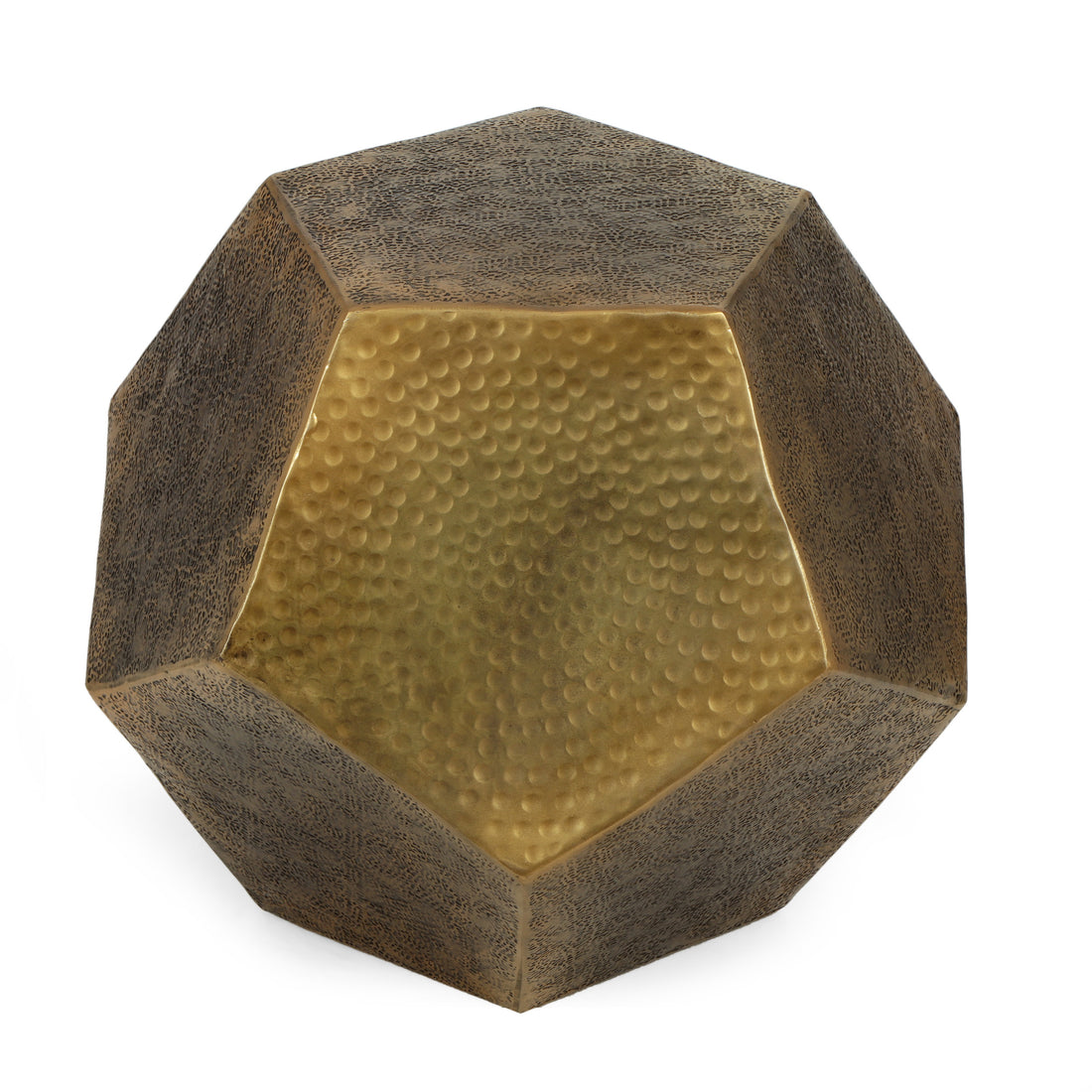 Hexagonal Table Gold Aluminium