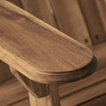 Malibu Adirondack Chair Natural Stained Acacia Wood