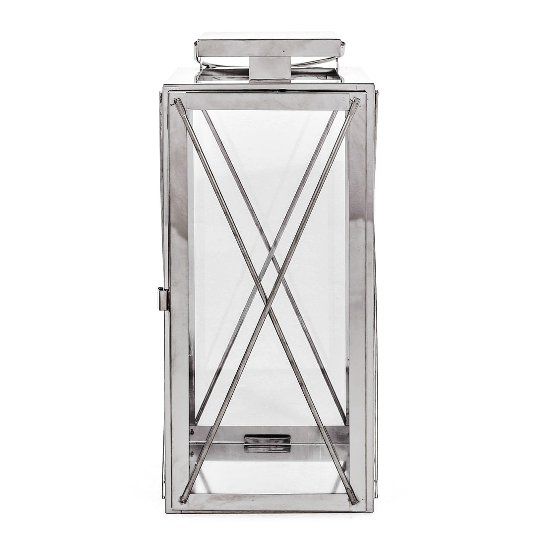 Deborah 14"H Stainless Steel Lantern Silver Stainless Steel