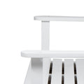 Tambora Porch Swing White Wood Metal