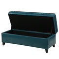 Juliana Storage Ottoman Teal Pu