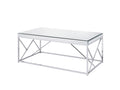 Evelyn Mirror Top Cocktail Table Gray Gray Iron