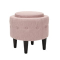 Chair Ottoman Blush Fabric
