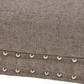 Marriott Ottoman Grey Fabric