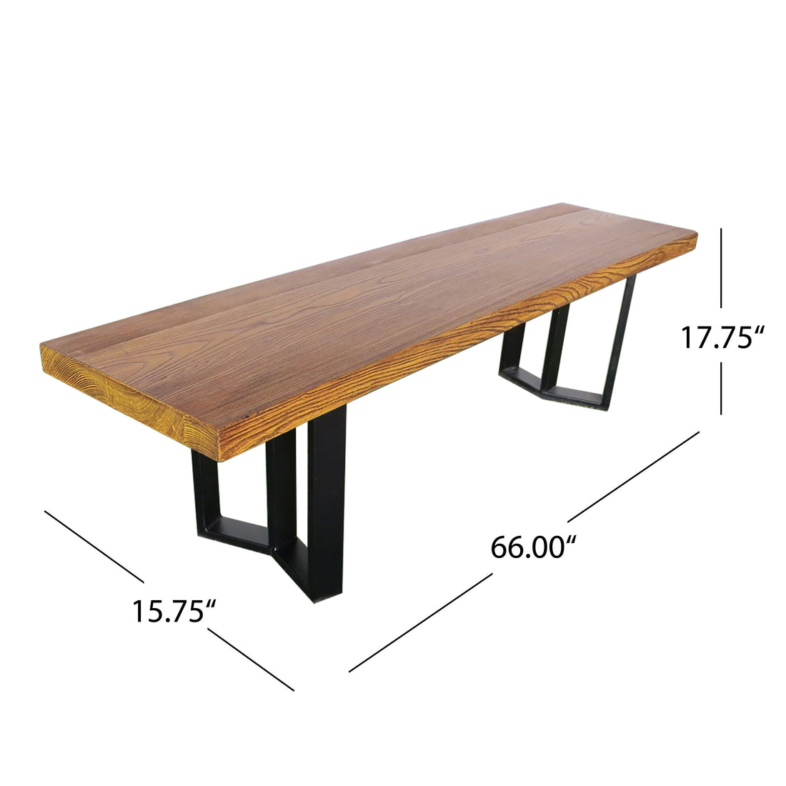 Verona Concrete Dining Bench Top Brown No Dining Set Walnut Brown Weather Resistant Frame Garden & Outdoor Concrete Concrete