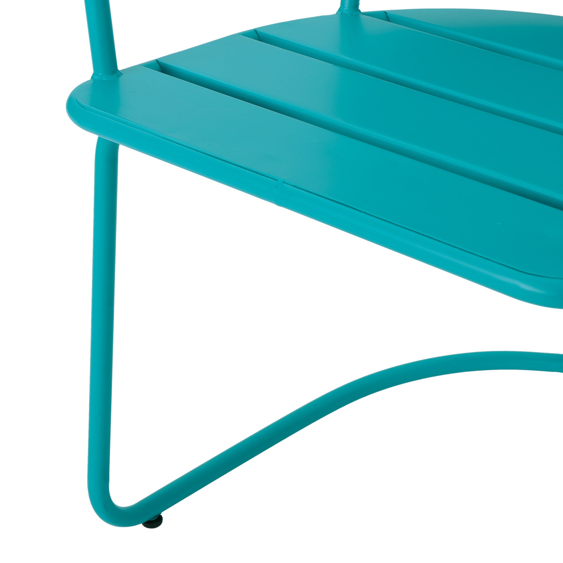 Santa Monica Bistro Set Teal Iron