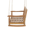 Brantley Porch Swing Teak Metal & Wood