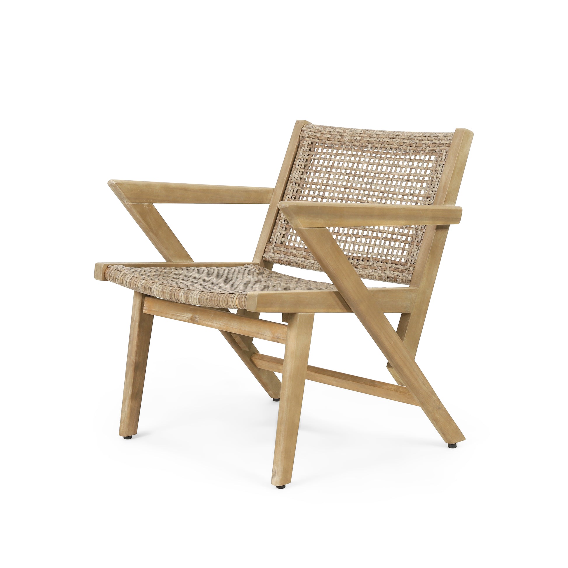 Braxton Chair Set Of 2 Light Brown Wicker