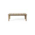 Acacia Wood Outdoor Coffee Table, Light Brown, 14'' H X 23.5'' W X 39.5'' L Brown Acacia Wood