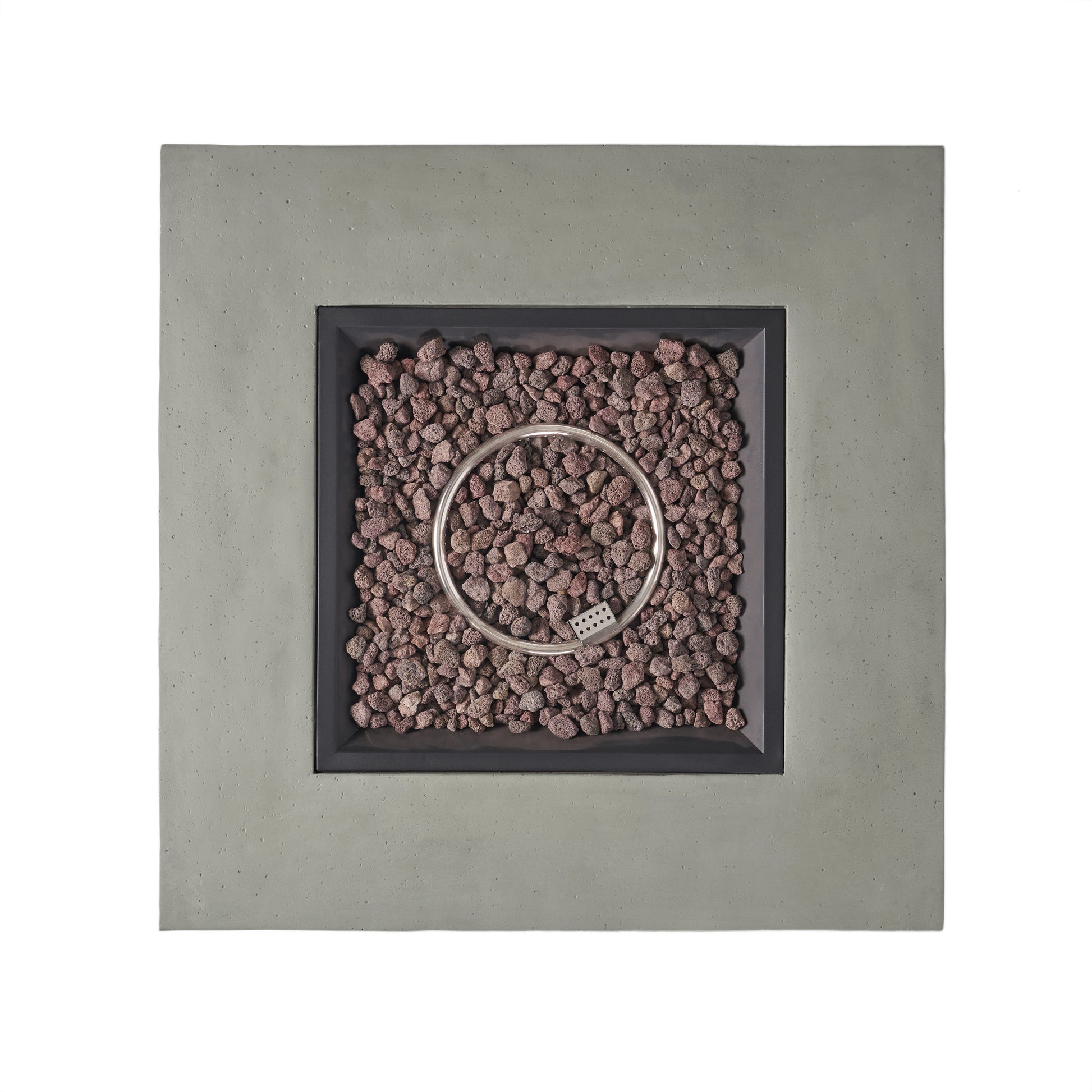 50 000 Btu Square Mgo Fire Table Tank Outside Light Grey Magnesium Oxide