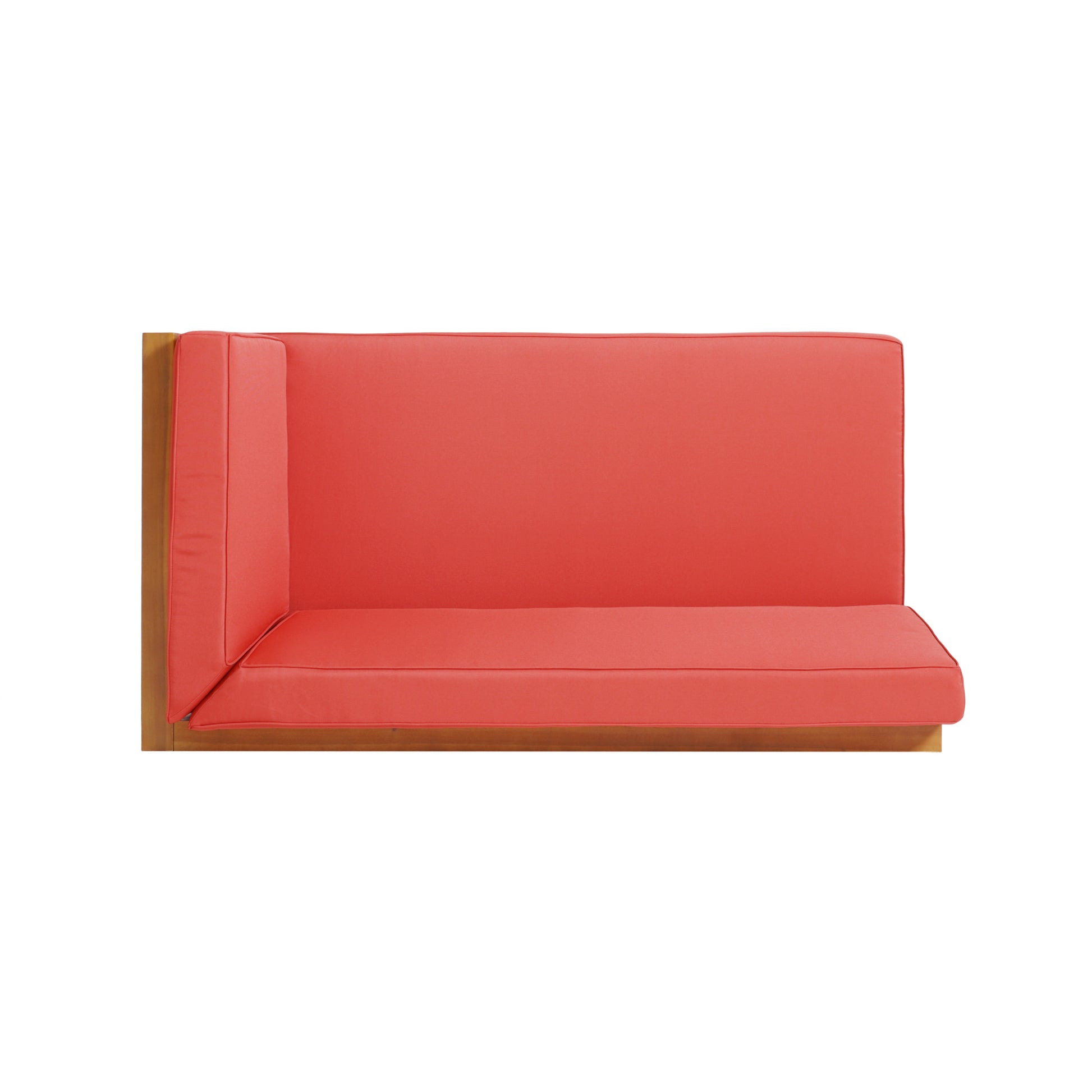 Brava X Back Corner Bench R With Coffee Tablered Red Acacia Wood