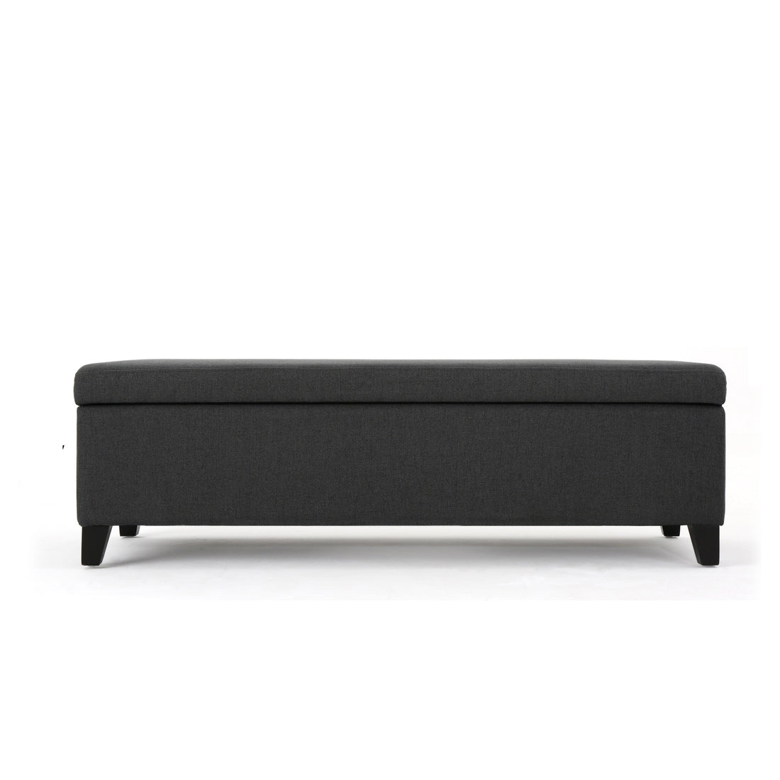 Hartford Storage Ottoman Dark Gray Fabric