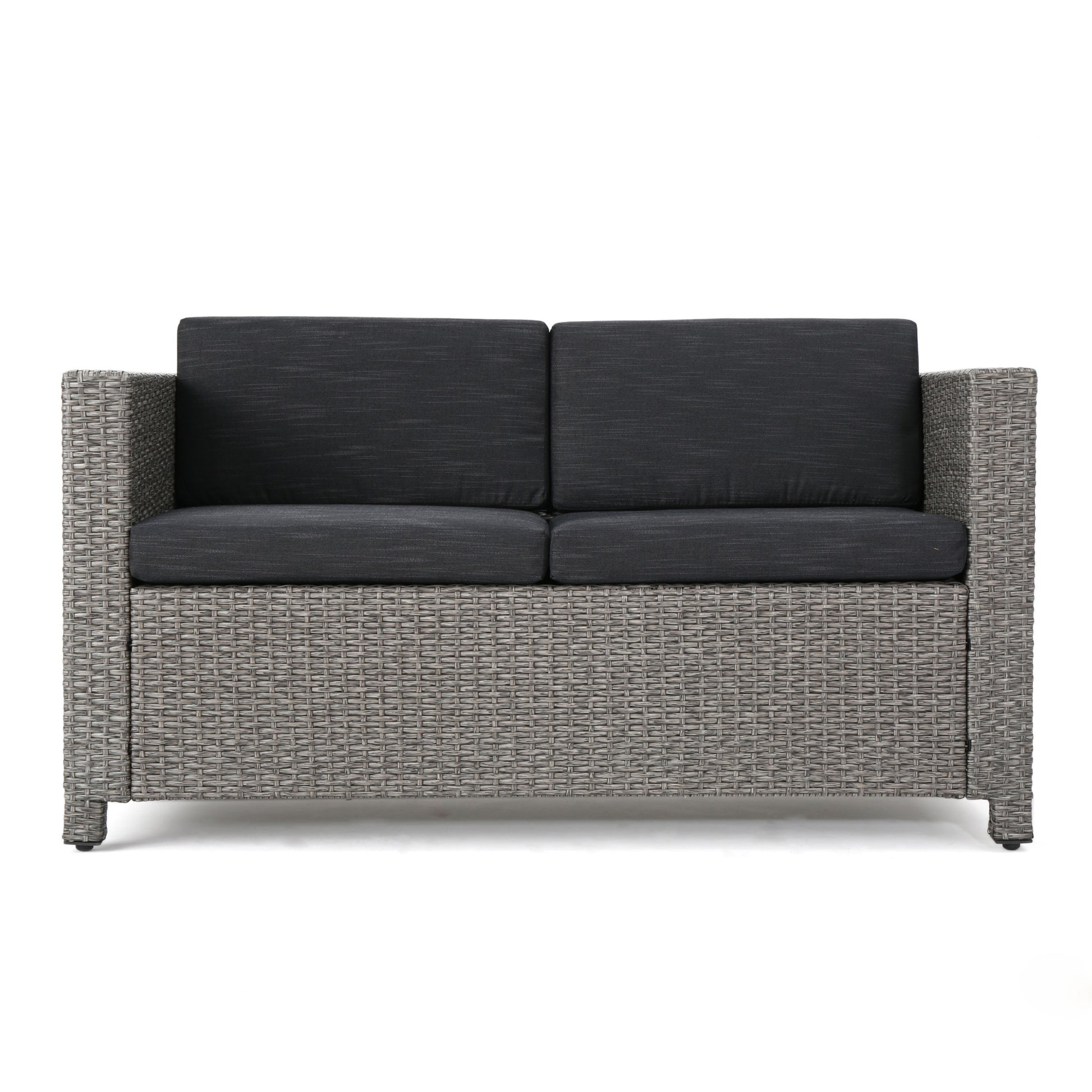 Puerta Seat Gray Pe Rattan Iron