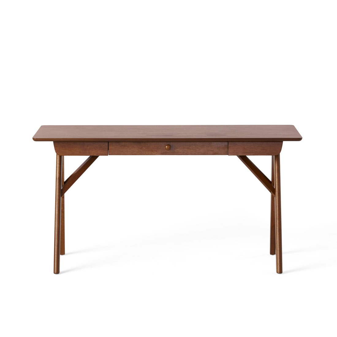 Desk Walnut Solid Wood Mdf