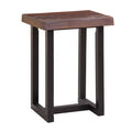 Jennings Live Edge Stool Set Of 2 Brown Brown Wood