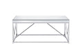 Evelyn Mirror Top Cocktail Table Gray Gray Iron