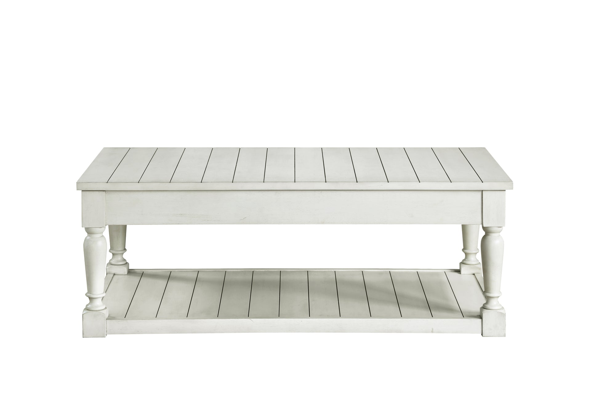 Hemingway Lift Top Coffee Table White White Wood