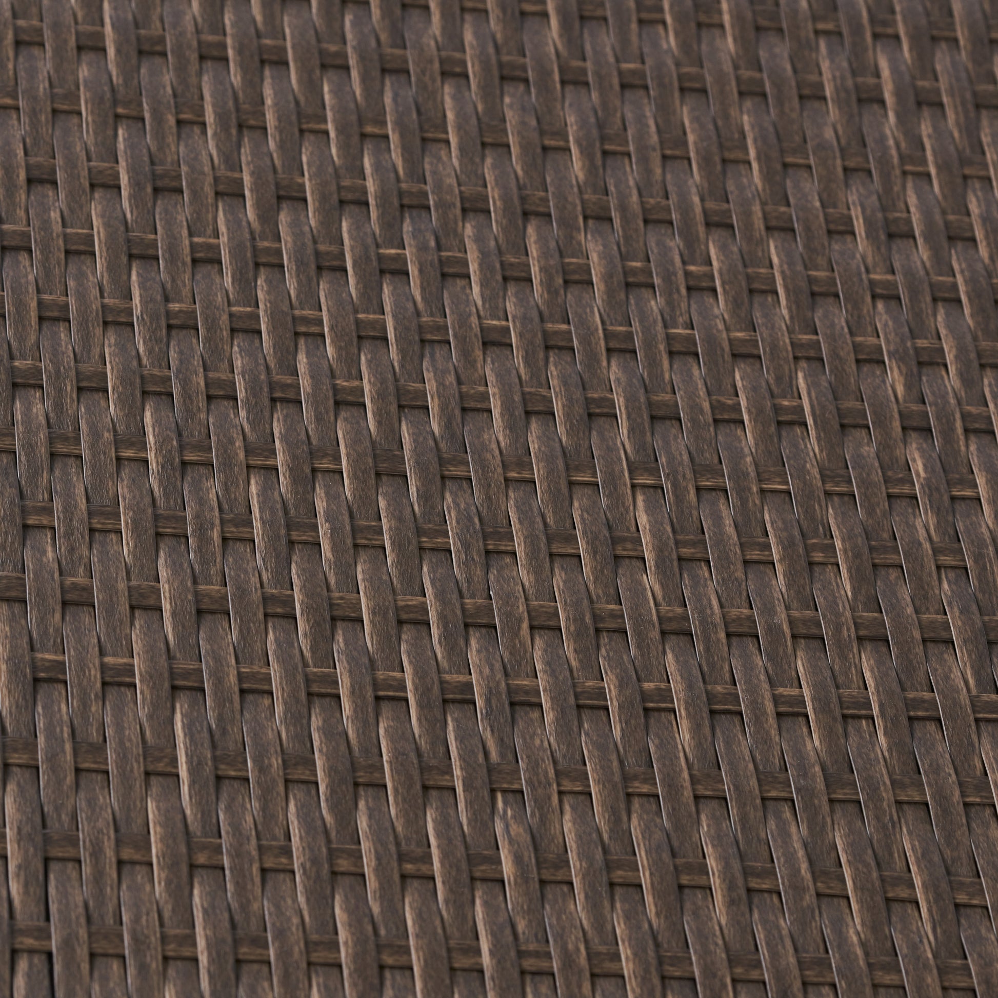 Puerta Accent Table Brown Pe Rattan Iron