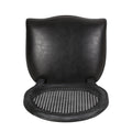 Dinning Chair Mp2 Set Of 2 Black Wood Fabric Rattan