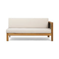 Linwood 3 Piece Wood And Pe Rattan Coversation Sectional Seating Set, Beige Beige Acacia Wood