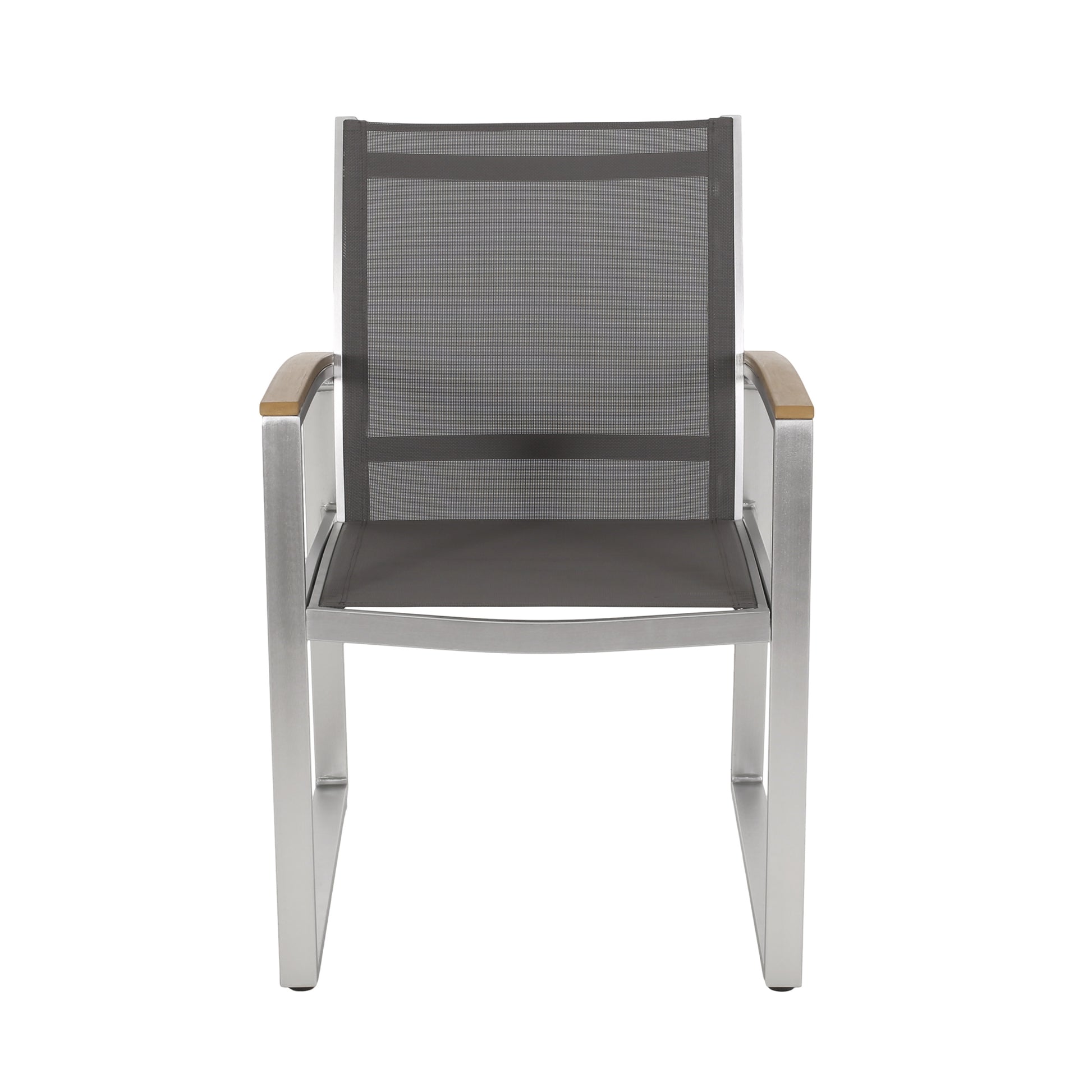 Glasgow Dining Chair Grey Aluminum