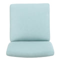 Accent Chair Light Blue Fabric