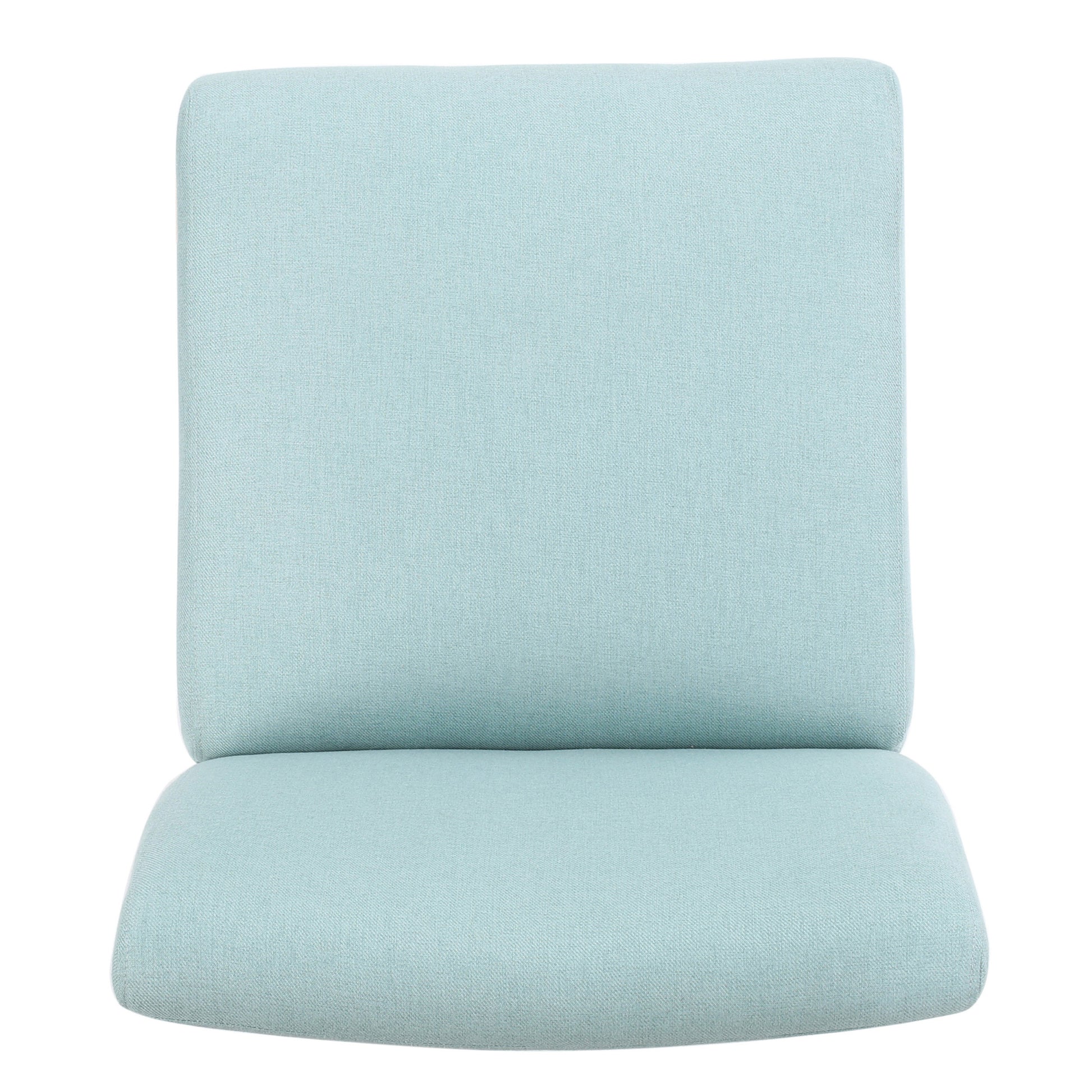Accent Chair Light Blue Fabric
